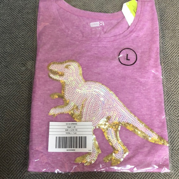 HOST PICK Crazy 8 Dinosaur Dino Tee with Sequins - Picture 3 of 6